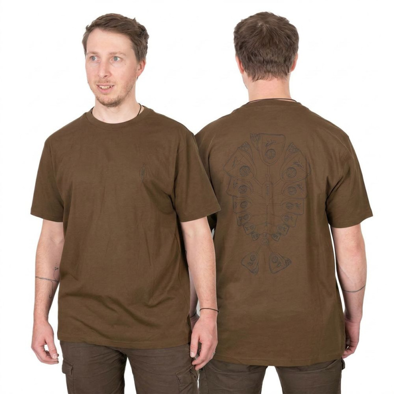 Fox tričko khaki indicator t - s