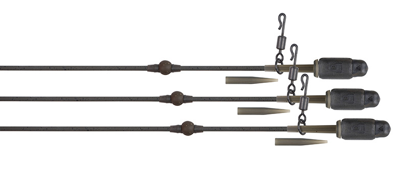 Fox montáž edges tuff tungsten tubing heli-clip rigs 3 ks