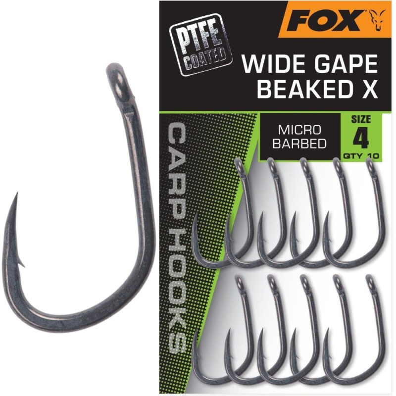 Fox háčky wide gape beaked x 10 ks - 2