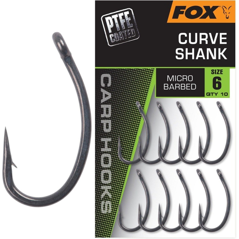 Fox háčky curve shank 10 ks - velikost 8