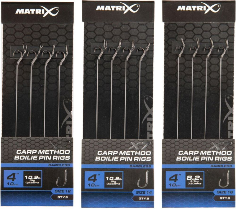 Matrix návazec x7 carp method band rigs 15 cm - velikost háčku 14