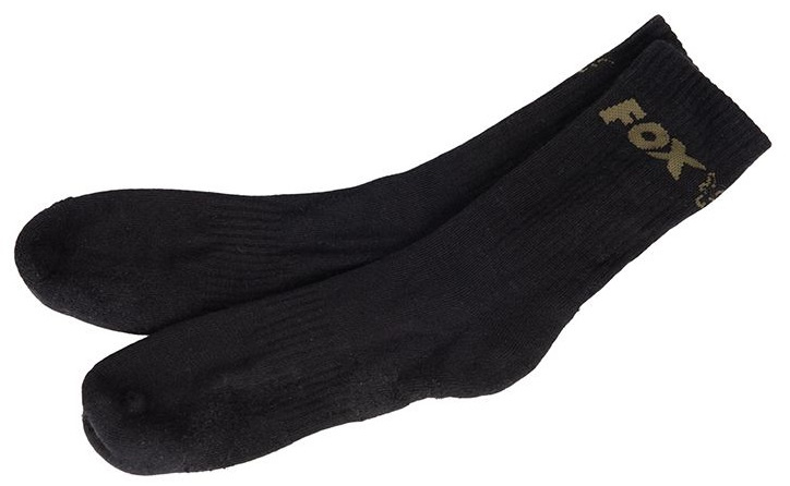 Fox ponožky black socks 3 - pack černé - 44-47
