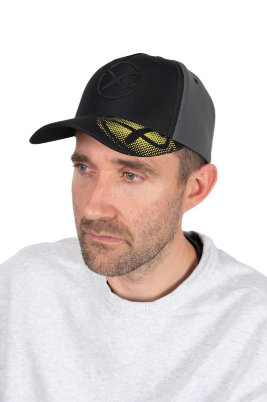 Matrix kšiltovka faded print cap black