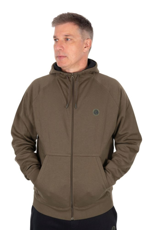 Fox mikina collection zipped hoody green - m
