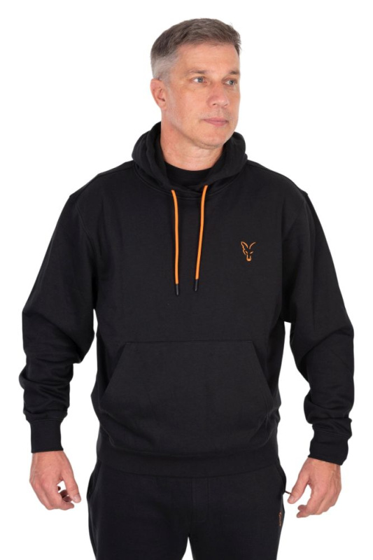 Fox mikina classic hoody black/orange - m