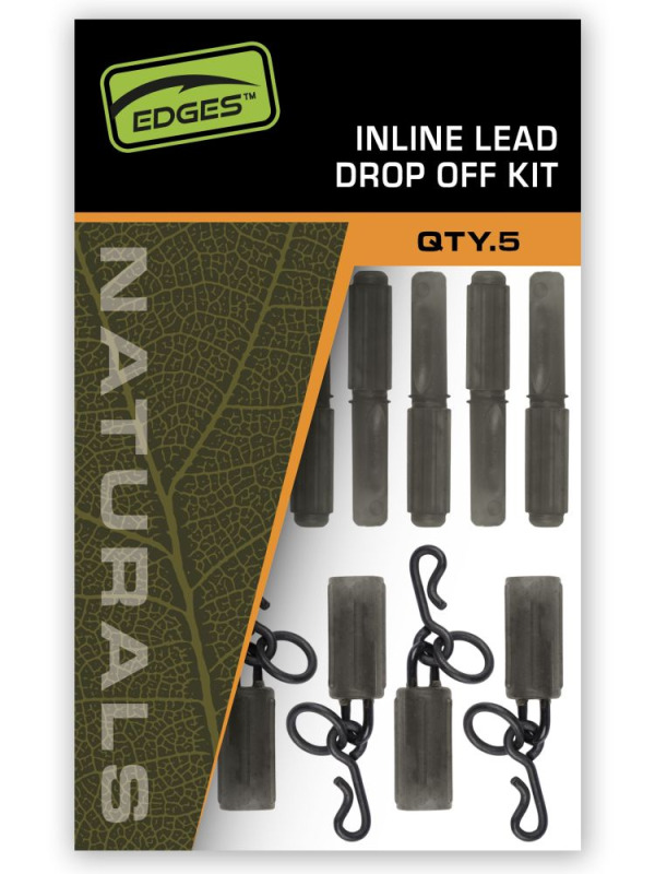 Fox závěsky edges naturals inline lead drop off kits 5 ks