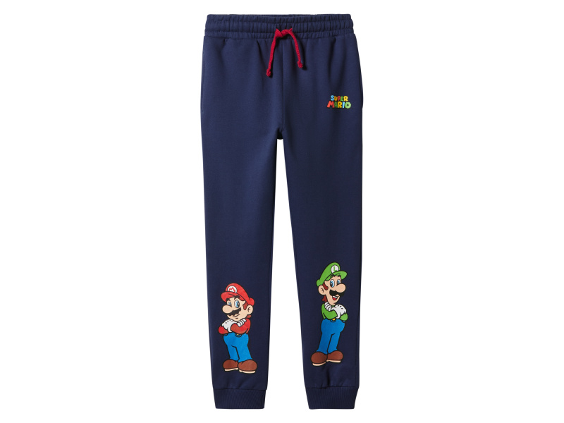 Chlapecké tepláky, Super Mario (navy modrá, 134/140)
