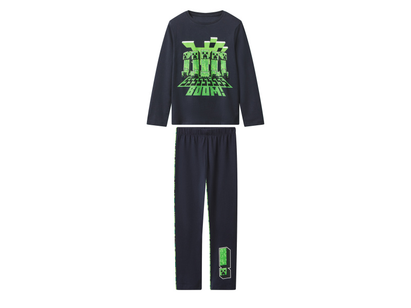 Minecraft Chlapecké pyžamo (navy modrá, 122/128)