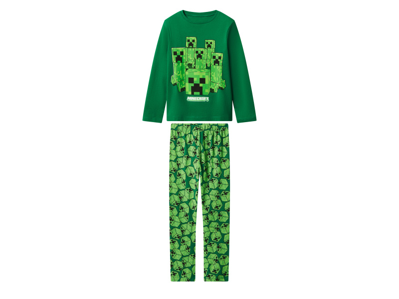 Minecraft Chlapecké pyžamo (zelená, 146/152)