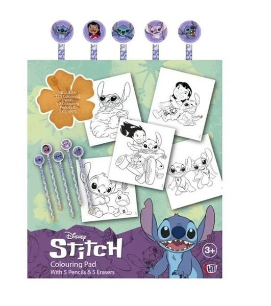 Lilo a Stitch omalovánky s pastelkami