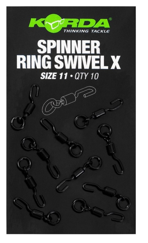 Korda obratlík spinner ring swivel x size 11 10 ks