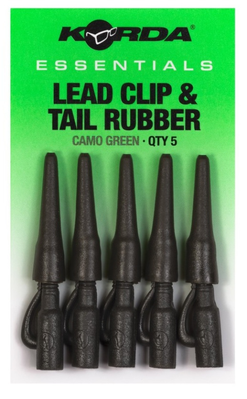 Korda montáž essentials lead clip & tail rubbers 5 ks