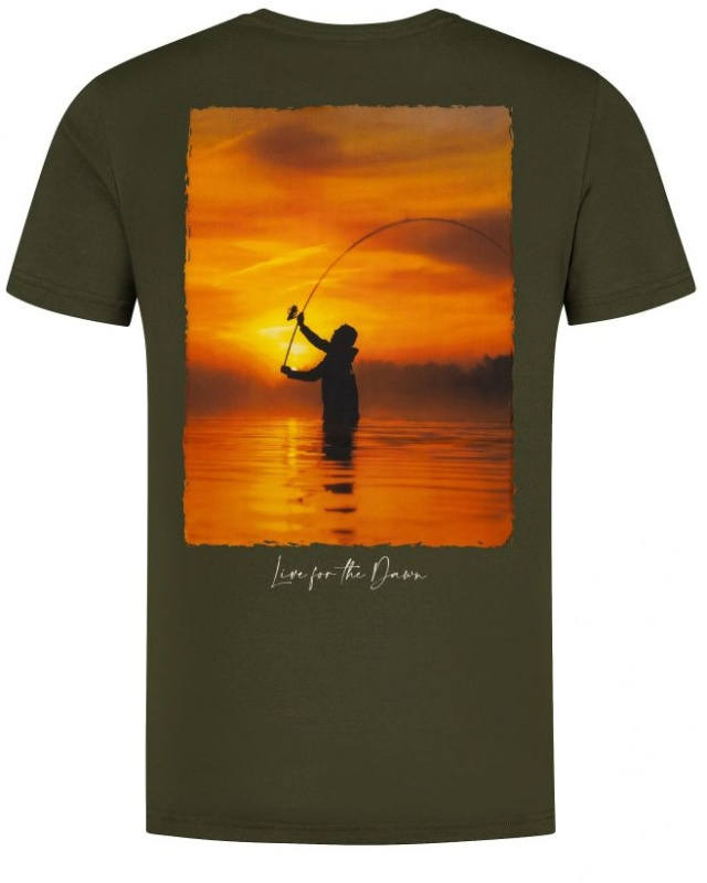 Korda tričko sunrise tee dark olive - xxxxl