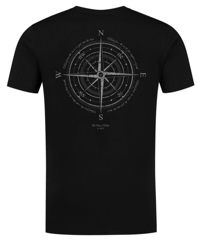 Korda tričko compass tee black - xl