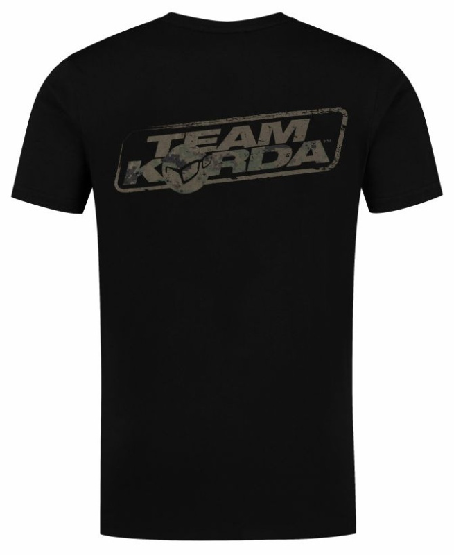 Korda tričko tk digi kamo tee black - s