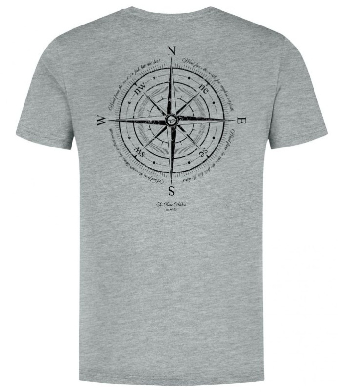Korda tričko compass tee heather grey - xl