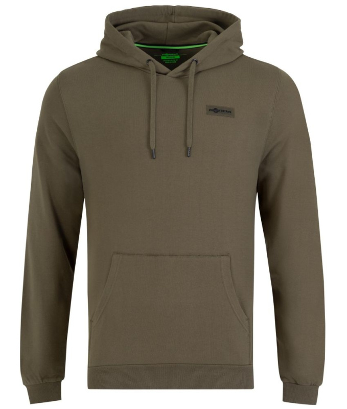 Korda mikina patch hoodie dark olive - xl