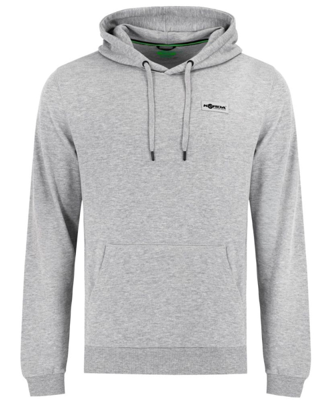 Korda mikina patch hoodie heather grey - l