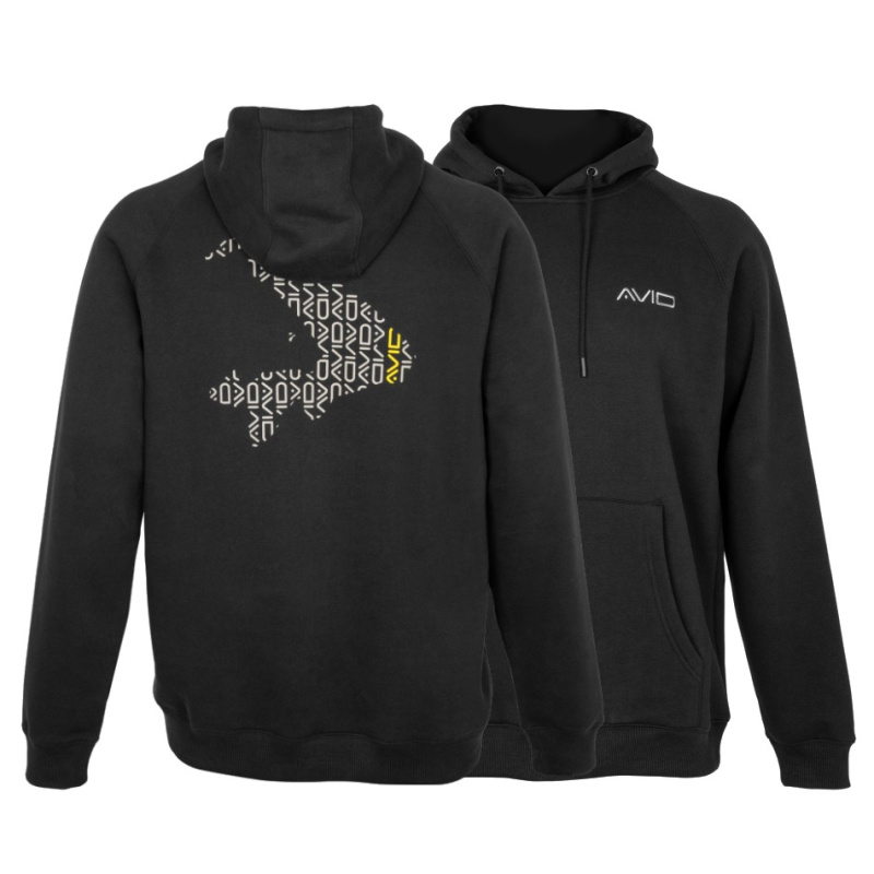 Avid carp mikina compound hoodie black - m