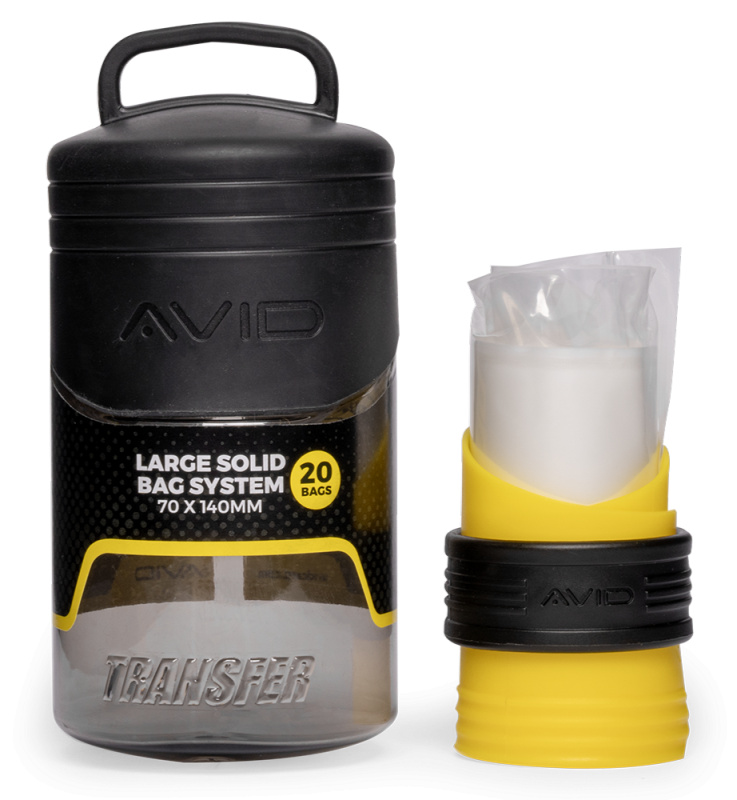 Avid carp sada na plnění pva sáčků transfer solid bag system - large loader (70x140 mm)