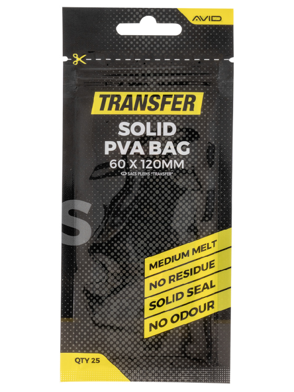 Avid carp pva sáčky transfer solid pva bag - small (60x120 mm)