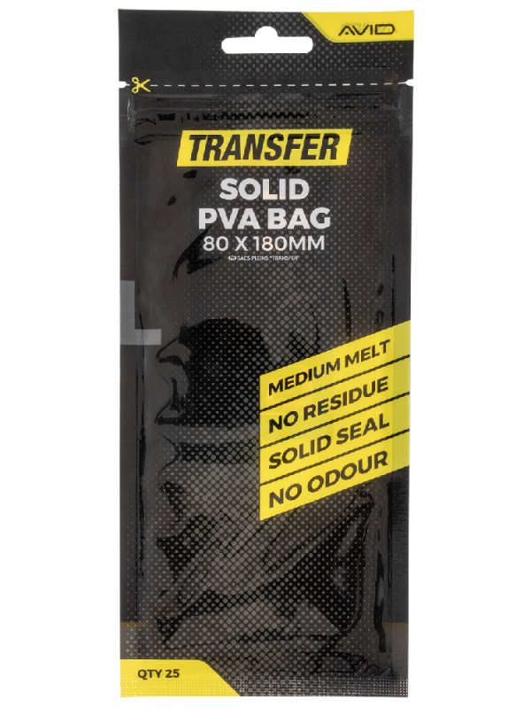 Avid carp pva sáčky transfer solid pva bag - large (80x180 mm)
