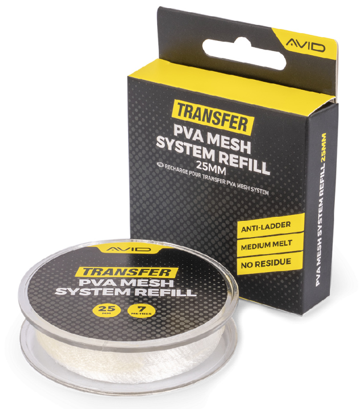 Avid carp náhradní pva punčocha transfer pva mesh system refill 7 m - 35 mm