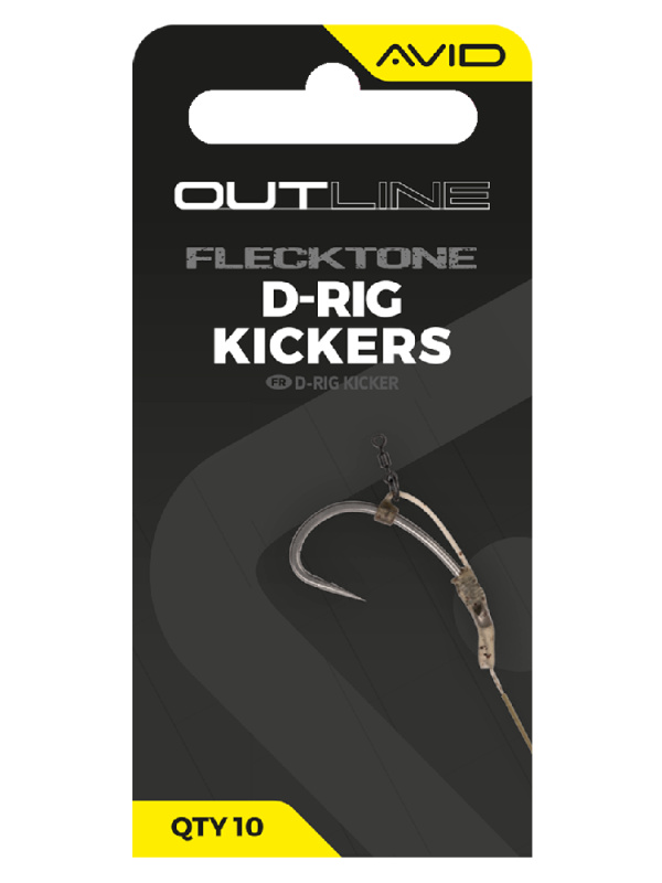 Avid carp rovnátka outline flecktone d-rig kicker - standard