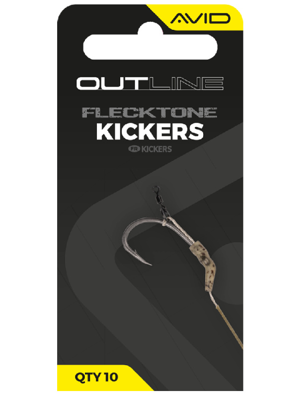 Avid carp rovnátka outline flecktone kickers - standard