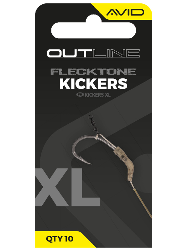 Avid carp rovnátka outline flecktone kickers - xl