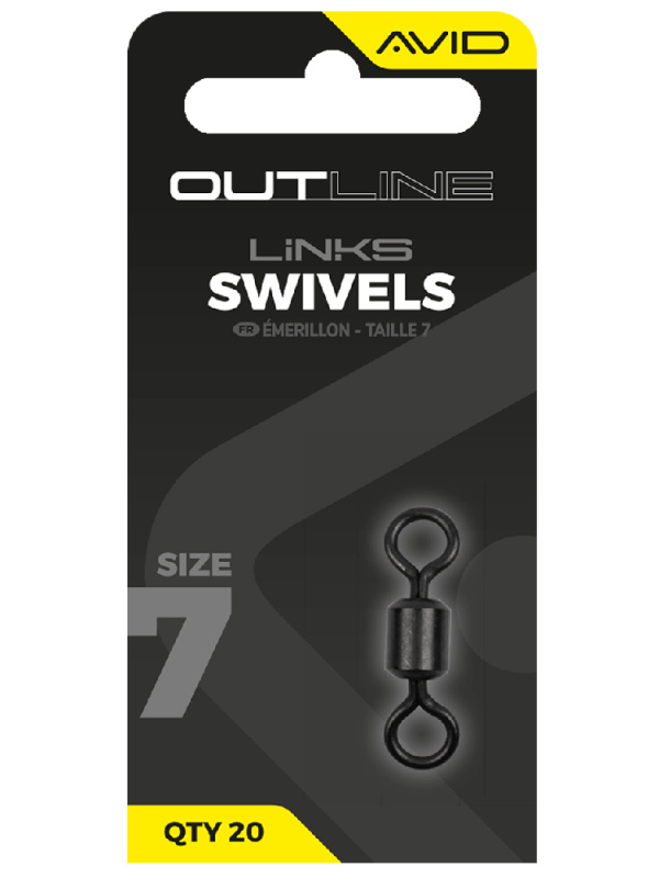 Avid carp obratlík outline swivel velikosti 7