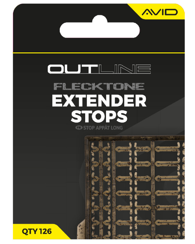 Avid carp zarážky outline flecktone extender stops