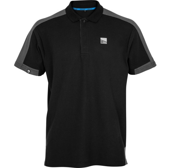 Preston innovations tričko core collection polo black - xl