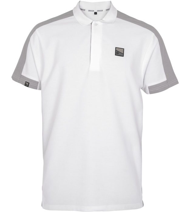 Preston innovations tričko core collection polo white - s