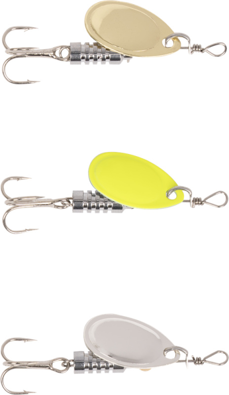 Zebco rotačka magic spinner set barbed treble 3 g 3 ks