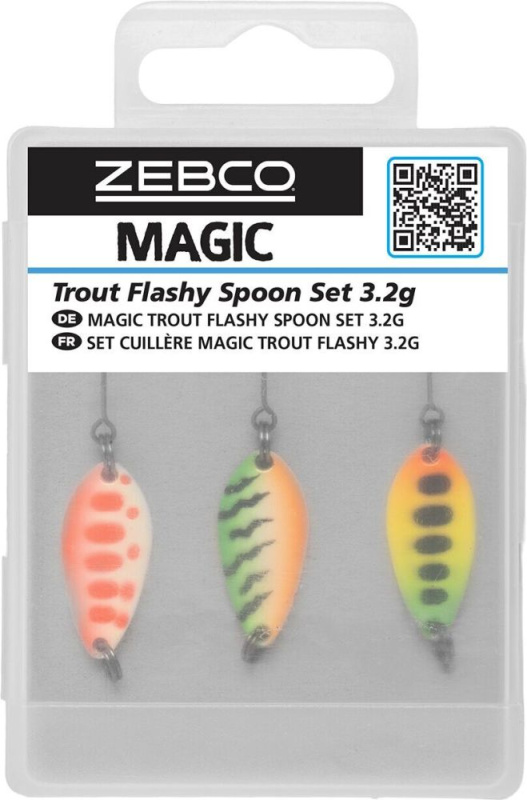 Zebco plandavka magic trout flashy spoon set 3.2 g 3ks
