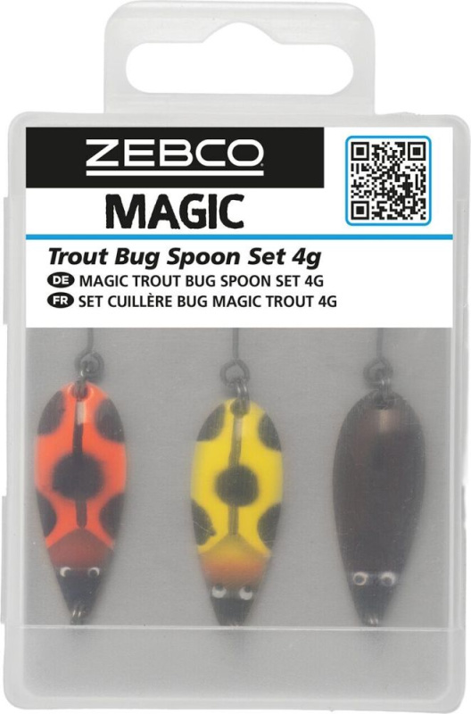 Zebco plandavka magic trout bug spoon set 4 g 3ks