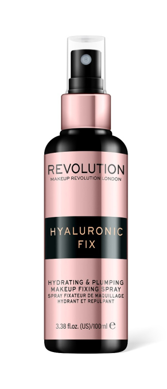 Makeup Revolution Hyaluronic Fix Hydrating & Plumping fixační sprej na make-up s hydratačním účinkem 100 ml