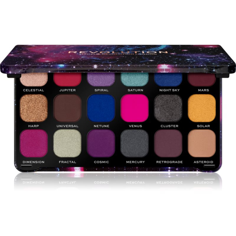 Makeup Revolution Forever Flawless paleta očních stínů odstín Constellation 18 x 1.1 g