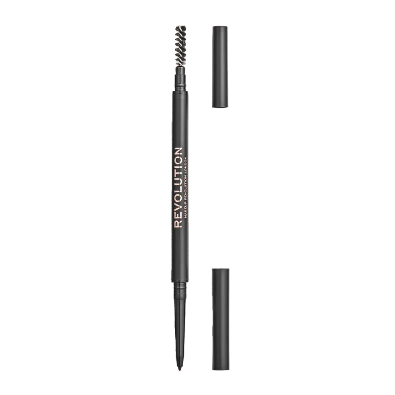 Makeup Revolution Precise Brow Pencil precizní tužka na obočí s kartáčkem odstín Dark Brown 0.05 g