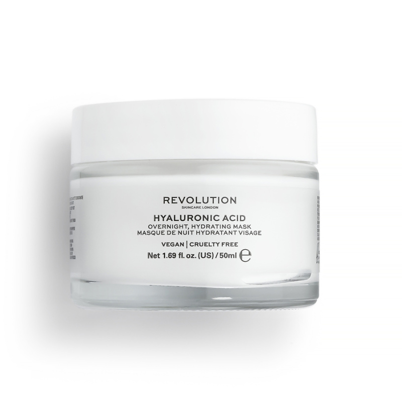 Revolution Skincare Hyaluronic Acid noční hydratační maska na obličej 50 ml