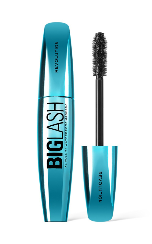 Makeup Revolution Big Lash Volume voděodolná řasenka pro objem odstín Black 8 ml