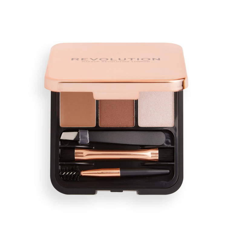 Makeup Revolution Brow Sculpt Kit sada pro dokonalé obočí odstín Brown 2.2 g