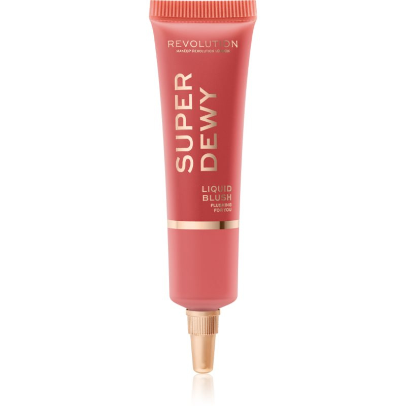 Makeup Revolution Superdewy tekutá tvářenka odstín Flushing For You 15 ml