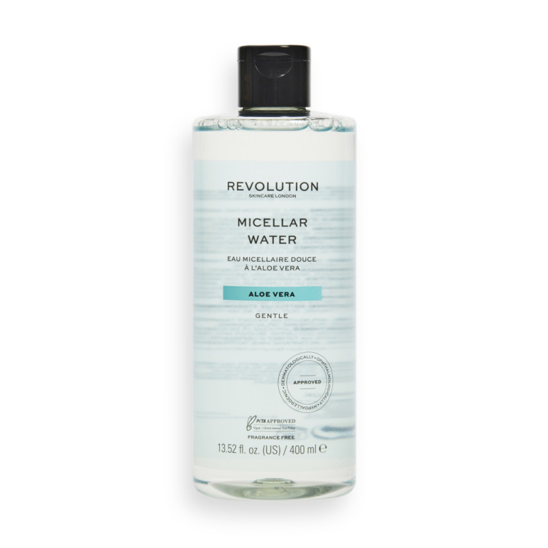 Revolution Skincare Aloe Vera jemná micelární voda s aloe vera 400 ml