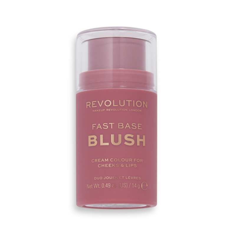 Makeup Revolution Fast Base tónovací balzám na rty a tváře odstín Blush 14 g
