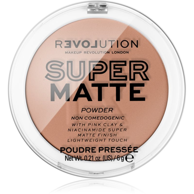 Revolution Relove Super Matte Powder matující pudr odstín Tan 6 g