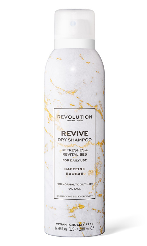 Revolution Haircare Dry Shampoo Revive osvěžující suchý šampon s kofeinem 200 ml
