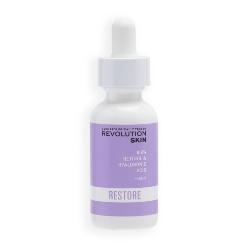 Revolution Skincare Retinol 0.3% protivráskové retinolové sérum s kyselinou hyaluronovou 30 ml