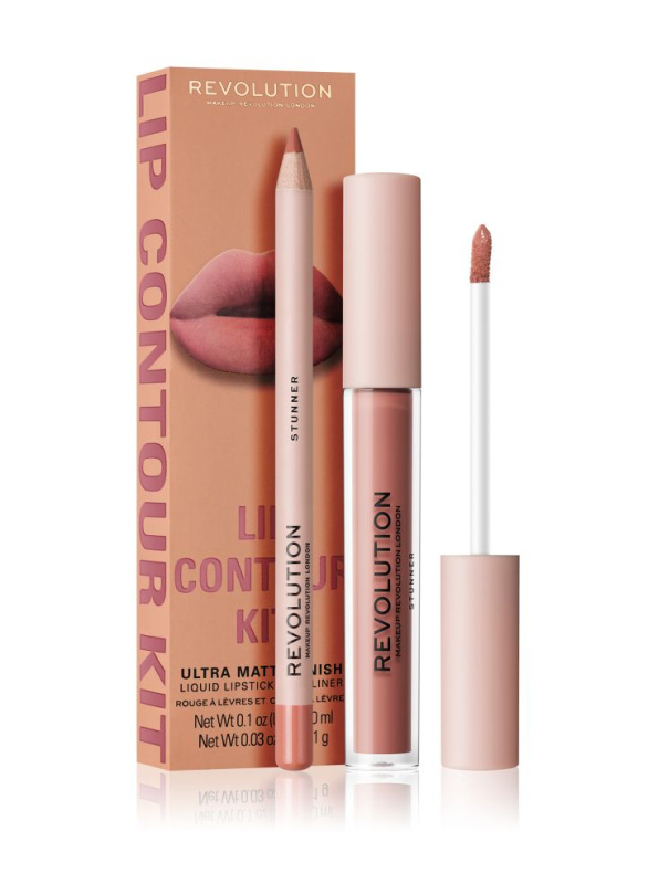 Makeup Revolution Lip Contour Kit sada na rty odstín Stunner